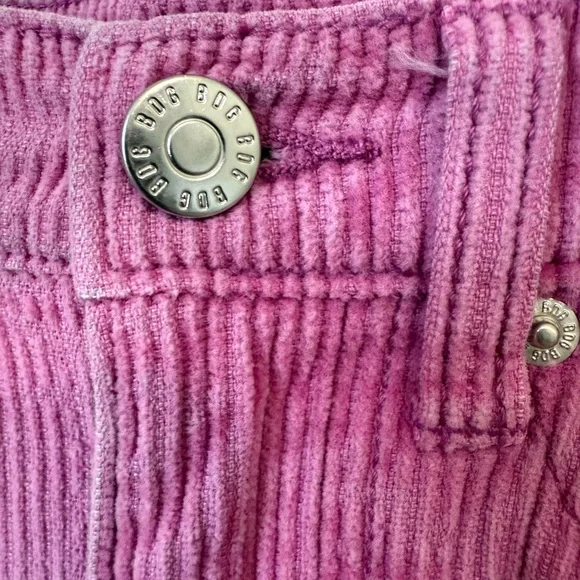 BDG from Urban Outfitters- Vibrant Pink Corduroy Trousers. Wide Leg - Picture 5 of 9